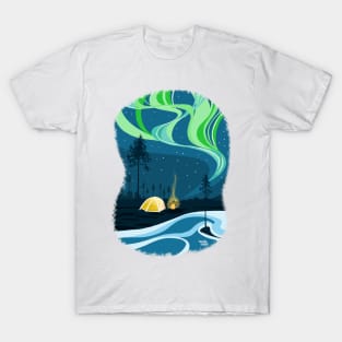 Northern lights pitch T-Shirt